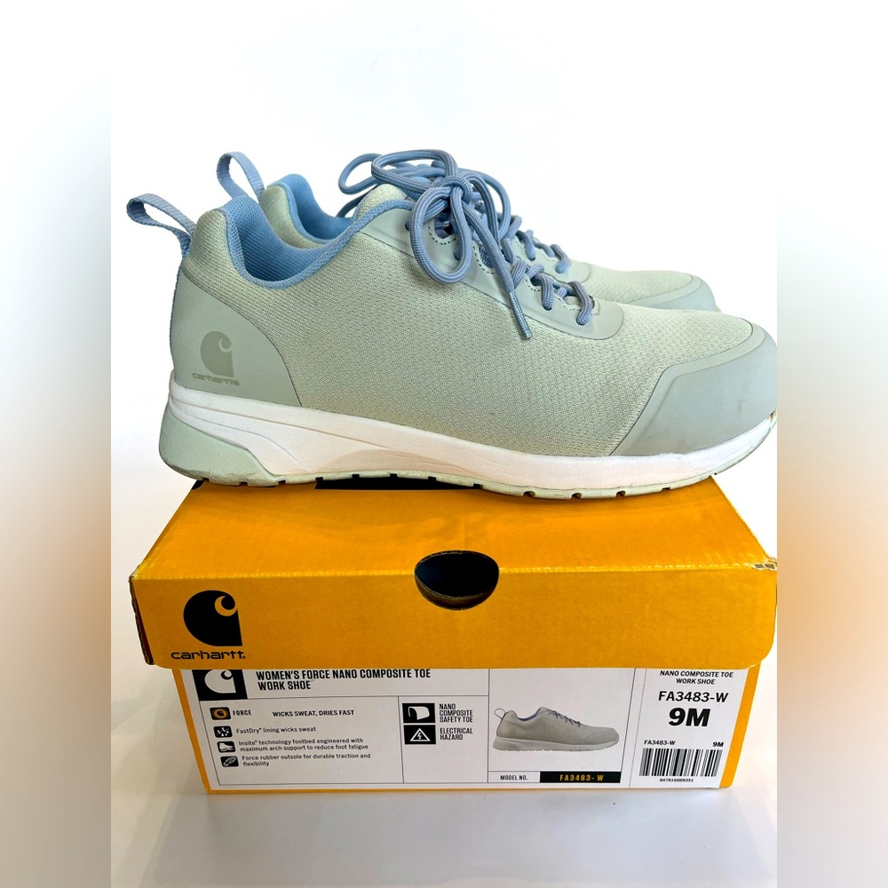Carhartt Women's 9 Force Nano Composite Safety Toe Work‎ Shoe Gray Blue